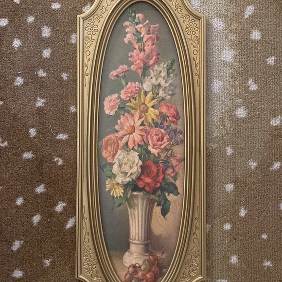 2 framed floral prints - Picture 3 of 6